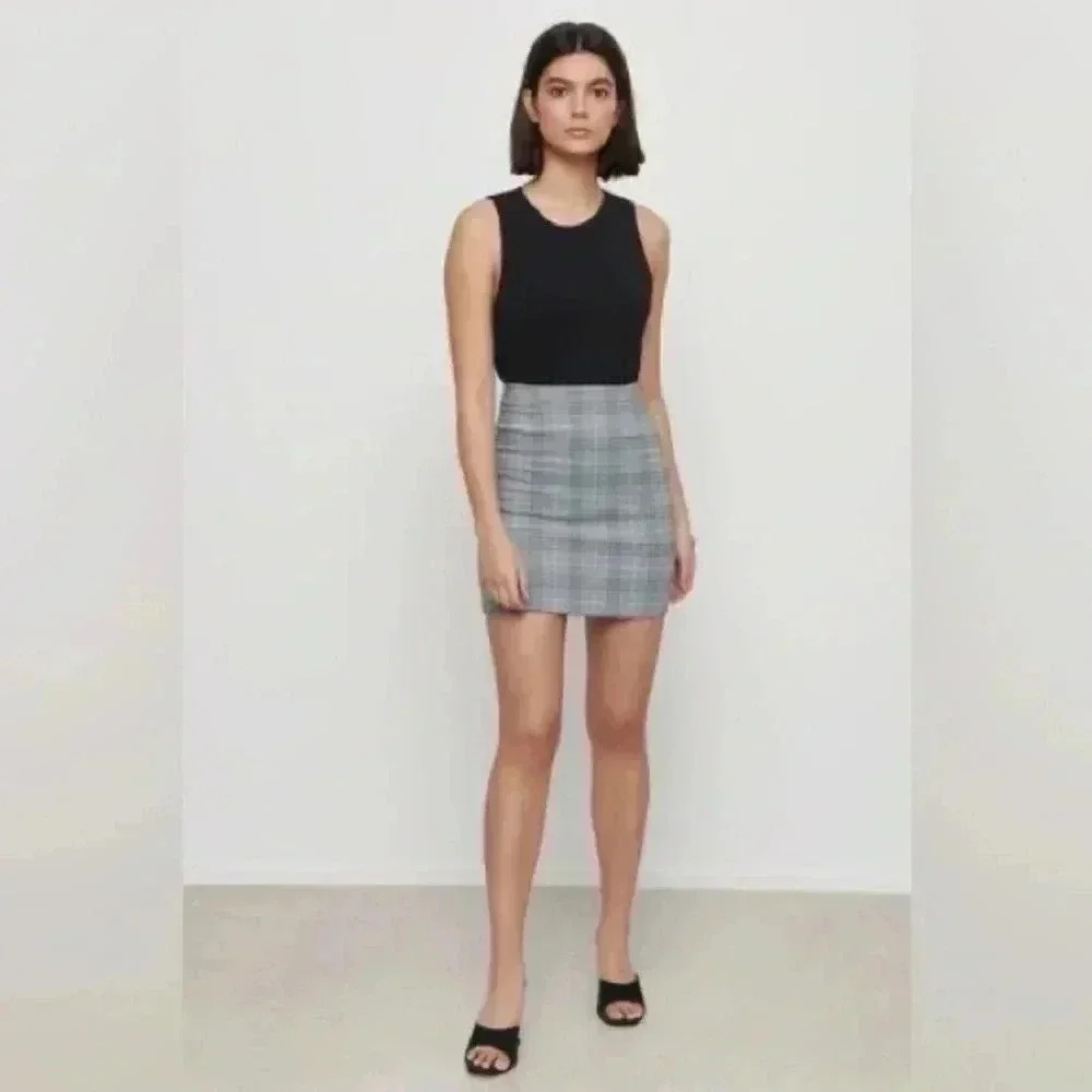 ✨🆕Dynamite🆕✨ | Elle blue plaid mini skirt